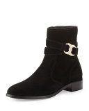 Gemini Link Suede Bootie, Black