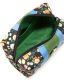Brigitte Floral Nylon Cosmetic Bag, Vilette