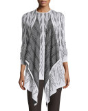 Ziri Knit Artisan Cardigan, New Mahogany/Putty
