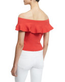 Albany Off-The-Shoulder Top, Roseberry