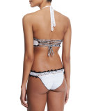 Blair Striped Halter Swim Top