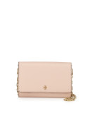 Robinson Saffiano Wallet-On-Chain, Pale Apricot