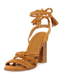 Banji Braided Chunky-Heel Sandal