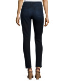 Riche Touche Skinny Ankle Jeans, Dark Blue
