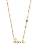 Love Bezel-Ruby Pendant Necklace