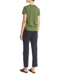 Slouchy Linen-Blend Cropped Trousers