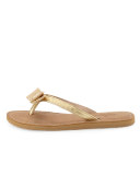 ida bow thong sandal, gold