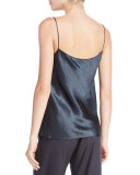 Satin Camisole, Navy