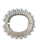 Bold Pearly Bangle Bracelet