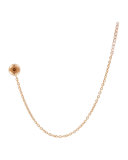 Lumiere White Diamond Stud & Chain Earring