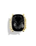 Wheaton Ring with Black Onyx and Diamonds in Gold