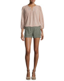 Alek Linen-Blend Shorts