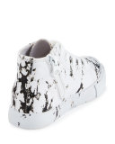 Anthony Marbled High-Top Sneaker, White, Toddler/Youth