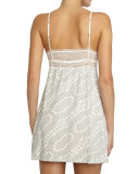 Stargazing Stretch-Knit Chemise, Lunar Gray