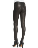 L8001 Noir Leather Super Skinny Pants