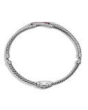 Petite Pavé Mini Single-Loop Bracelet with Pink Sapphires