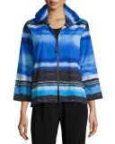 Mad About Blue Zip-Front Jacket 