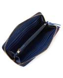 Diamond Stitch Continental Wallet, Multi