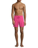Moorea Solid Swim Trunks, Pink