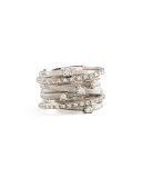 Goa Seven-Row White Gold Diamond Ring