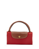 Le Pliage Large Monogram Travel Tote Bag, Deep Red