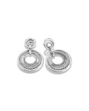 Stax Concentric Drop Earrings with Diamonds