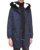 Fur-Lined Hooded Parka
