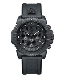 44mm Navy SEAL 3080 Series Colormark Chronograph Watch, Black