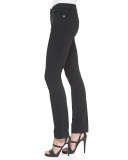 Five-Pocket Slim-Fit Jeans, Black
