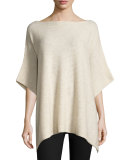 Ribbed Cashmere Poncho