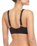 Contour High Impact Sports Bra, Black