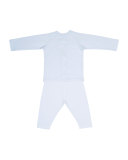 Born in 2017 Cotton Jersey Set, White, Size 3-6 Months