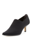 Loui Stretch Crepe Bootie, Black