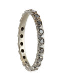 Black Diamond Silver Stackable Ring