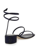Crystal Snake 40mm Sandal, Blue