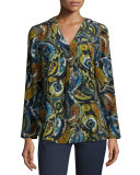 Libby Printed Silk Blouse 
