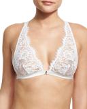 Fatal Attraction Triangle Lace Bralette, White