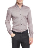 Baby Flannel Long-Sleeve Sport Shirt, Red