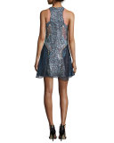 Juno Sequined Chiffon Slip Dress