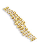 Lunaria 18K Gold Three-Row Bracelet