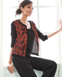 Solid Knit Tank, Black, Petite  