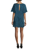 Kyle Scalloped Lace Shift Dress