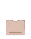 New Small Colorblock Clutch Bag, Optic White/Pale Citrus/Sand