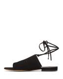 Damon Suede Ankle-Tie Mule