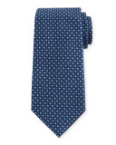 Woven Micro-Neat Silk Tie, Teal