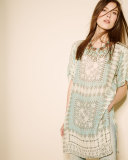 Arroyo-Ice Short-Sleeve Long Tunic, Multi Colors