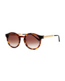 Silenty Round Sunglasses, Havana