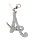 Alphabet A Bag Charm, Starlight Silver