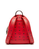 Stark Side-Stud Mini Backpack, Ruby Red 