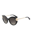 Signature Colorblock Cat-Eye Sunglasses